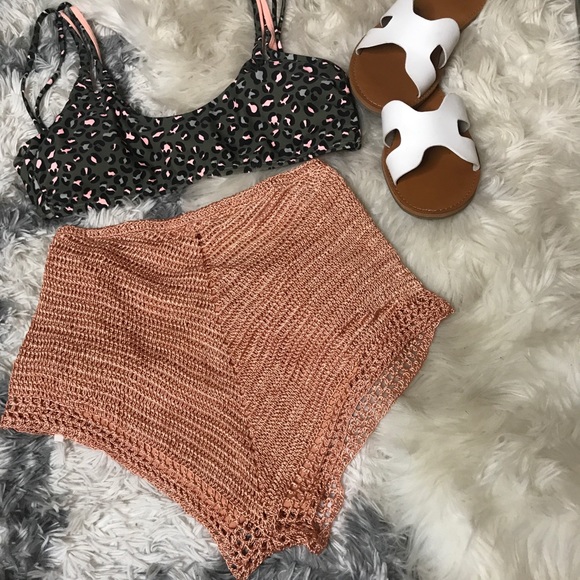 Volcom crocheted high cut shorts. - Picture 6 of 8